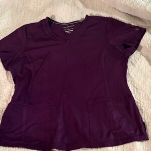 Healing Hands Deep Purple Short Sleeve Top